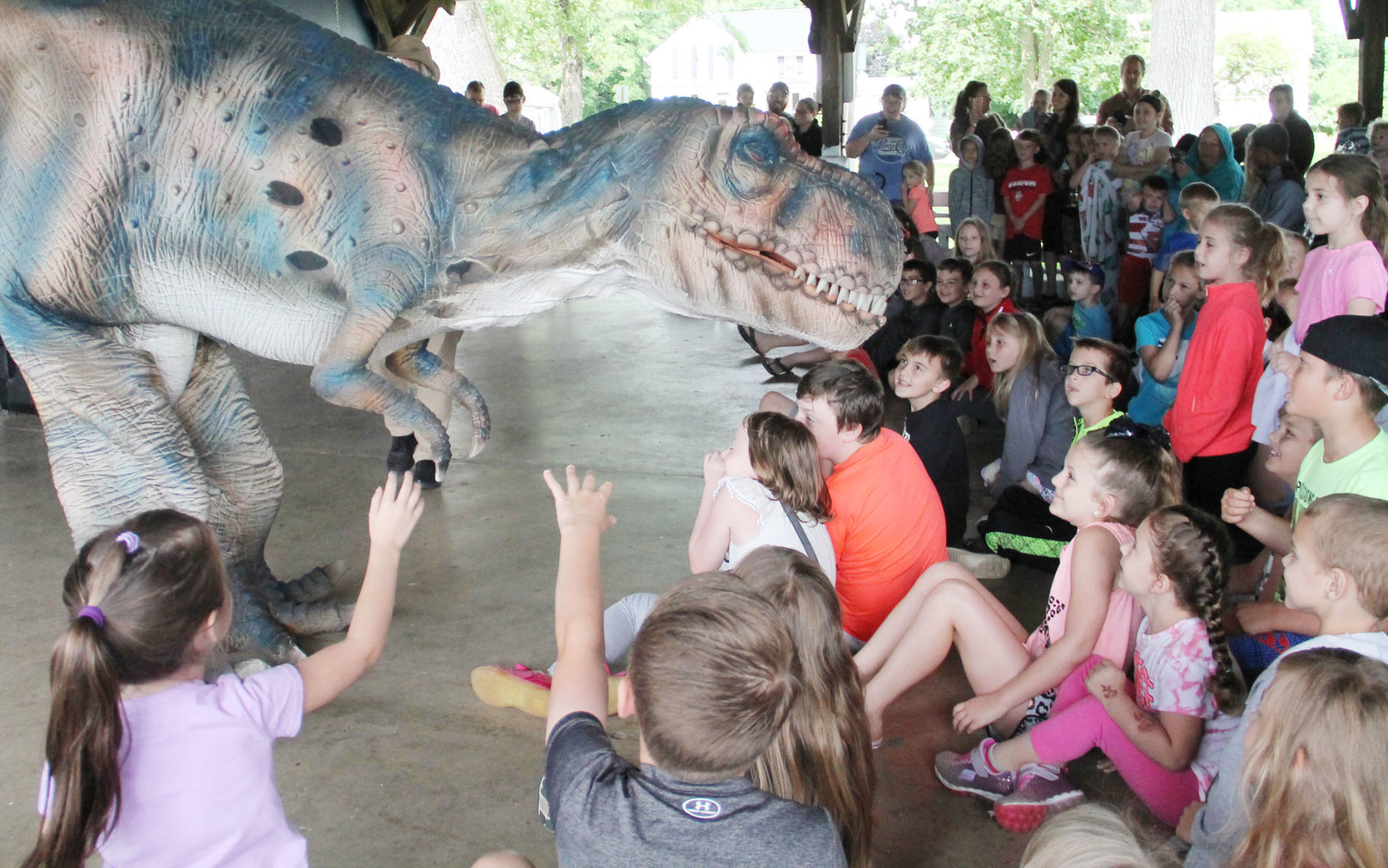 Dinosaurs roar at Fun in the Sun